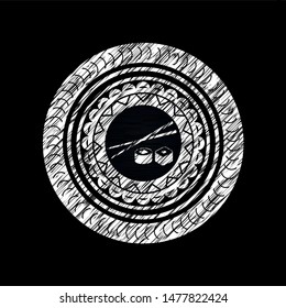 sushi icon drawn on blackboard