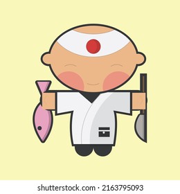 Sushi icon element design and logo art
