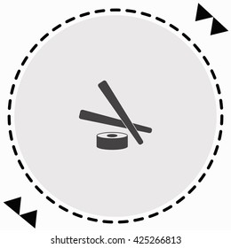 Sushi icon Flat Design. Isolated Illustration.