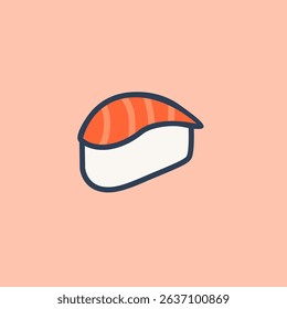 Sushi Icon – Flat Japanese Food