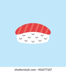 sushi icon in flat style