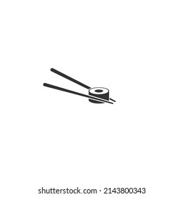 Icono de sushi, ilustración vectorial de estilo plano de sushi