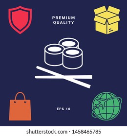 Sushi icon, Graphic elements for your design.