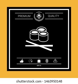 Sushi icon, Graphic elements for your design.