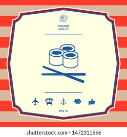 Sushi icon, Graphic elements for your design.