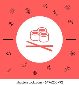 Sushi icon, Graphic elements for your design.