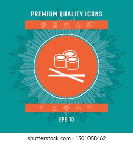 Sushi icon, Graphic elements for your design.