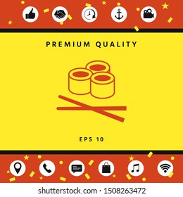 Sushi icon, Graphic elements for your design.