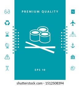 Sushi icon, Graphic elements for your design.
