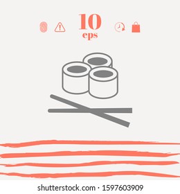 Sushi icon, Graphic elements for your design.