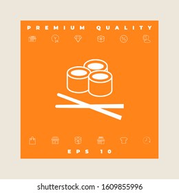 Sushi icon, Graphic elements for your design.