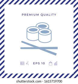 Sushi icon, Graphic elements for your design.