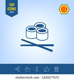 Sushi icon, Graphic elements for your design.
