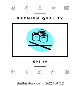 Sushi icon, Graphic elements for your design.