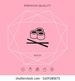 Sushi icon, Graphic elements for your design.
