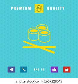 Sushi icon, Graphic elements for your design.