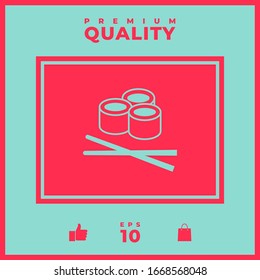 Sushi icon, Graphic elements for your design.