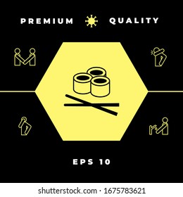 Sushi-Symbol, Grafische Elemente für Ihr Design.