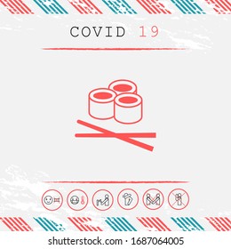 Icono de Sushi, elementos gráficos para su diseño.