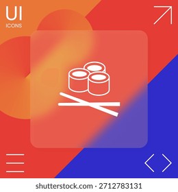 Icono de sushi - Elementos gráficos para su diseño.