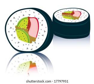 Sushi Icon Illustration