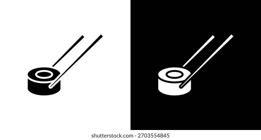 Ícone Sushi ilustração doodle. Conjunto de vetores de ilustração plana