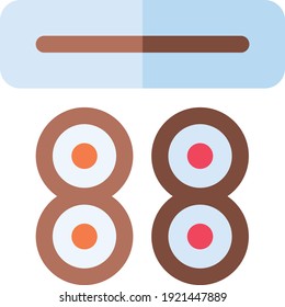 sushi icon. illustration isolated vector sign symbol
