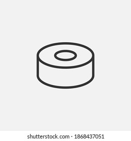 Sushi icon isolated on background. Food symbol modern, simple, vector, icon for website design, mobile app, ui. Vector Illustration