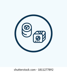 sushi icon isolated on white background from japan collection. sushi icon trendy and modern sushi symbol for logo, web, app