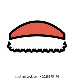 Sushi icon isolated vector illustration on white background
