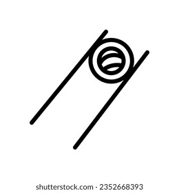 sushi icon line style vector