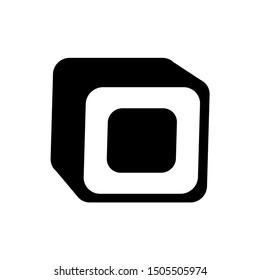 Sushi icon, logo isolated on white background