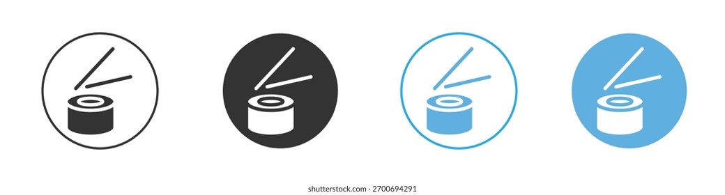 Ícone Sushi Conjunto de design de modelo de logotipo