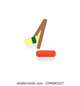 sushi icon on a white backgorund