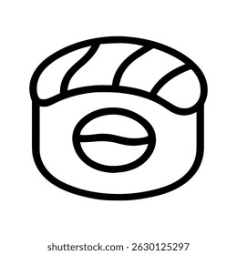 sushi icon on white background vector
Vector Japanese food icon