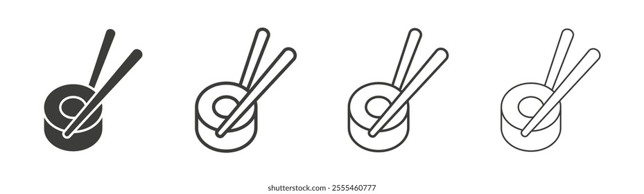 Sushi icon pack. vector illustration