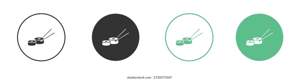 Pictogramas de iconos de sushi. Vector EPS 10
