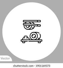 Sushi icon sign vector,Symbol, logo illustration for web and mobile