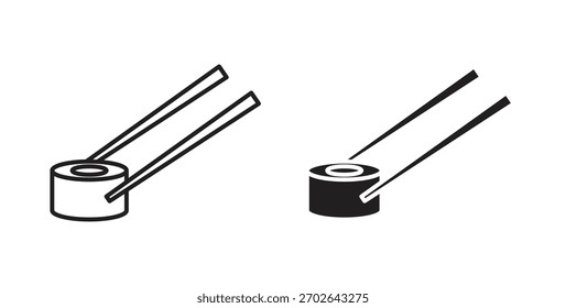 Ícone de sushi tendência plana simples design gráfico moderno logotipo abstrato