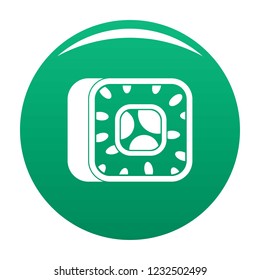 Sushi icon. Simple illustration of sushi vector icon for any design green