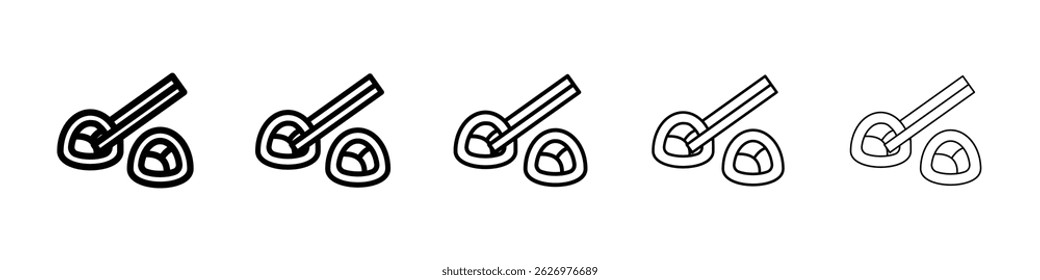Sushi icon Simple thin line flat symbol