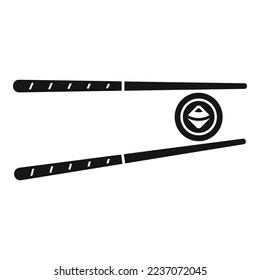 Sushi icon simple vector. Japan food. Japanese sashimi