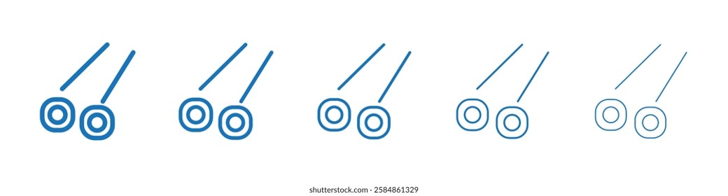 Sushi icon Symbol collection thin outline set