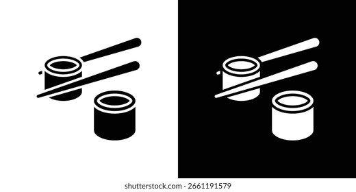 Símbolo de icono de sushi. Diseño simple y plano para Web y App móvil
