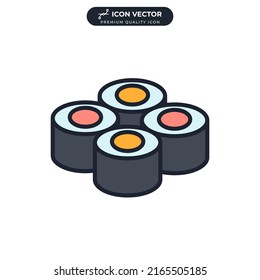 sushi icon symbol template for graphic and web design collection logo vector illustration