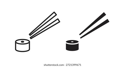 Icono de sushi para la Plantilla. Conjunto de gráficos de Vector de iconos