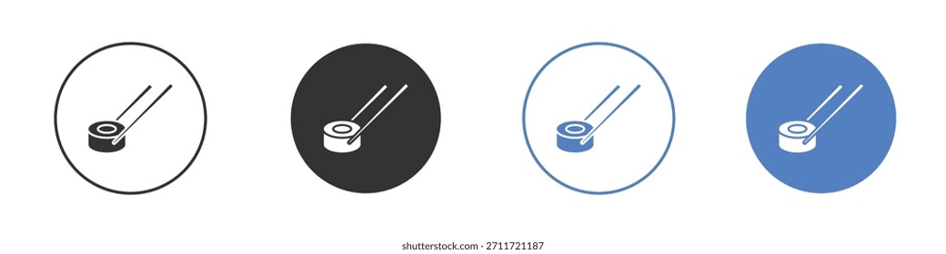 Sushi icon Thin line design. Vector Graphic. EPS 10