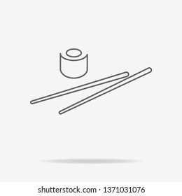 Sushi icon. Vector concept illustration for design.