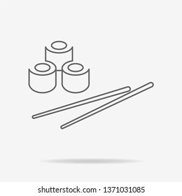 Sushi icon. Vector concept illustration for design.