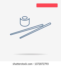 Sushi icon. Vector concept illustration for design.